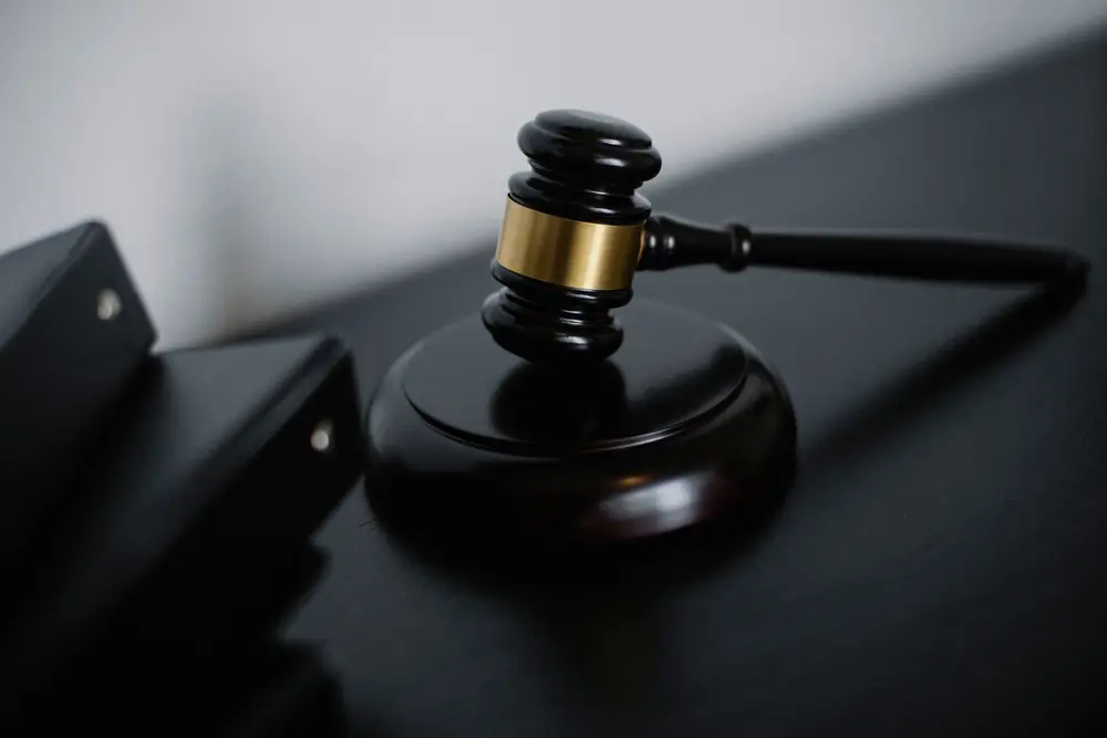 Gavel on an attorney’s desk