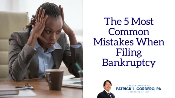 The 5 Most Common Mistakes When Filing Bankruptcy