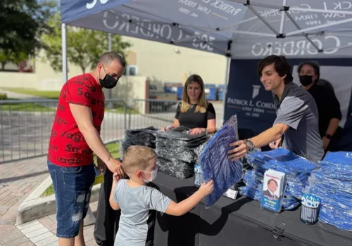 Attorney Sean Cordero at the Back to School 2021 event